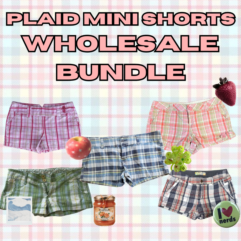 Plaid Mini Shorts Wholesale Bundle