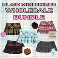 Plaid Mini Skirts Wholesale Bundle