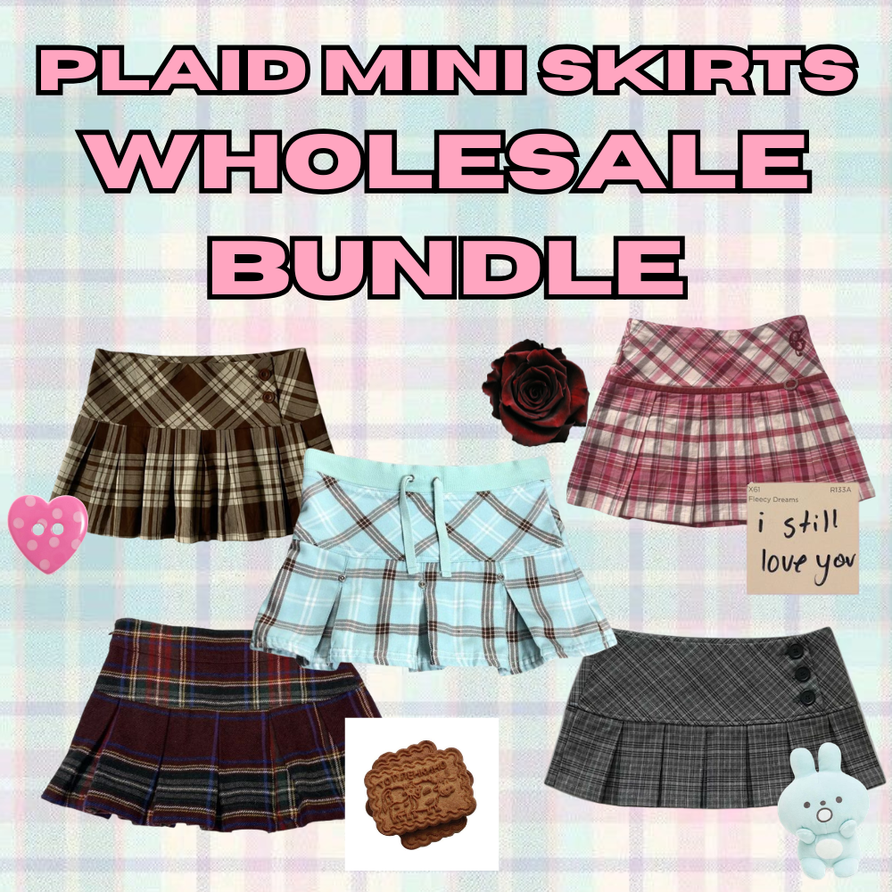 Plaid Mini Skirts Wholesale Bundle