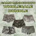 Camo Mini Shorts Wholesale Bundle