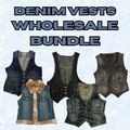 Denim Vests Wholesale Bundle